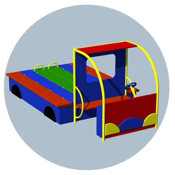 Машинка с песочницей