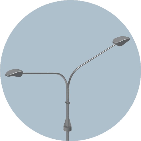 Консольный кронштейн двухрожковый К79-1,0-1,0-1-1