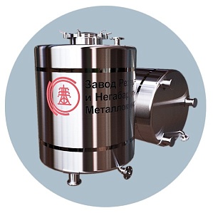 Цилиндрическая нержавеющая вертикальная емкость 5 м3
